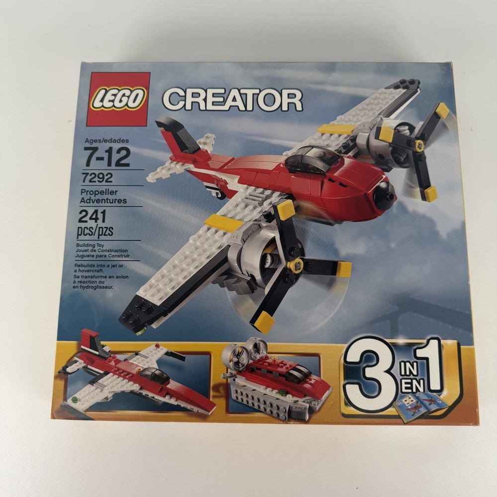 LEGO Creator Propeller Adventures 241 Piece Building Set 7292- COMPLETE